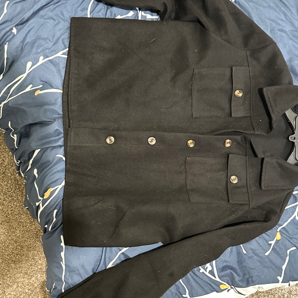 Women M size Black Jacket suede